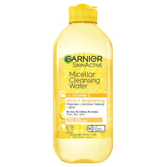 Garnier Micellar Water with Vitamin C, Facial Cleanser & Makeup Remover, Brightening & Hydrating, For All Skin Types, Vegan, Cruelty Free, 13.5 Fl Oz (400mL),