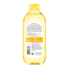 Garnier Micellar Water with Vitamin C, Facial Cleanser & Makeup Remover, Brightening & Hydrating, For All Skin Types, Vegan, Cruelty Free, 13.5 Fl Oz (400mL),