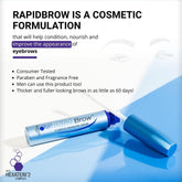 RAPIDBROW Eyebrow Enhancing Serum, 3ml /0.1 Fluid Ounce clear