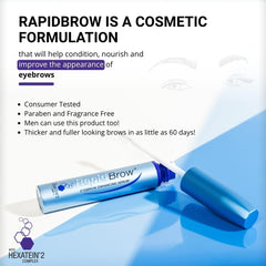 RAPIDBROW Eyebrow Enhancing Serum, 3ml /0.1 Fluid Ounce clear