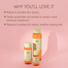Pixi Glow Tonic Balancing Face Toner Glycolic Acid for Radiant Skin and Daily Brightening (8.5 fl oz / 250 ml) Visit the Pixi Store