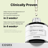 COSRX Retinol 0.5 Oil, Anti-aging Serum with 0.5% Retinoid Treatment for Face, Reduce Wrinkles, Fine Lines, Gentle Skincare for Day & Night, Not Tested on Animals, Korean Skin Care, Stocking Stuffers Visit the COSRX Store