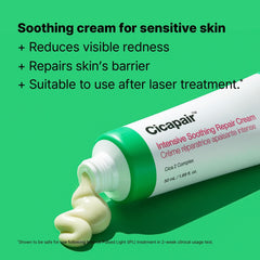 Dr.Jart+ Cicapair Sensitive Skin Korean Face Moisturizer for Redness and Barrier Repair with Centella Asiatica