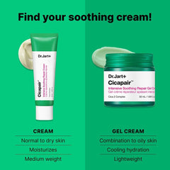Dr.Jart+ Cicapair Sensitive Skin Korean Face Moisturizer for Redness and Barrier Repair with Centella Asiatica