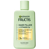 Garnier Fructis Hair Filler Strength Repair Shampoo with Vitamin Cg, Sulfate Free Shampoo for Weak, Damaged Hair, 10.1 Fl Oz, 1 Count