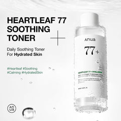 Anua Heartleaf 77 Soothing Toner I pH 5.5 Trouble Care, Calming Skin, Refreshing, Hydrating, Purifying, Cruelty Free, Vegan,(250ml / 8.45 fl.oz.)