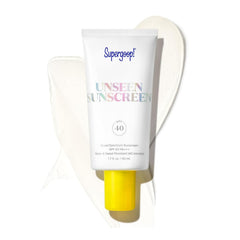 Supergoop! Unseen Clear Face Sunscreen - SPF 40 - Invisible + Broad Spectrum + Makeup-Gripping Primer