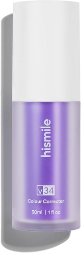 Hismile v34 Colour Corrector, Tooth Stain Concealer, Teeth Whitening Booster, Purple Toothpaste, Color Correcting Technology