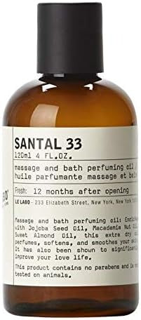 Le Labo Santal 33 Massage and Bath Perfuming Oil 4 oz.