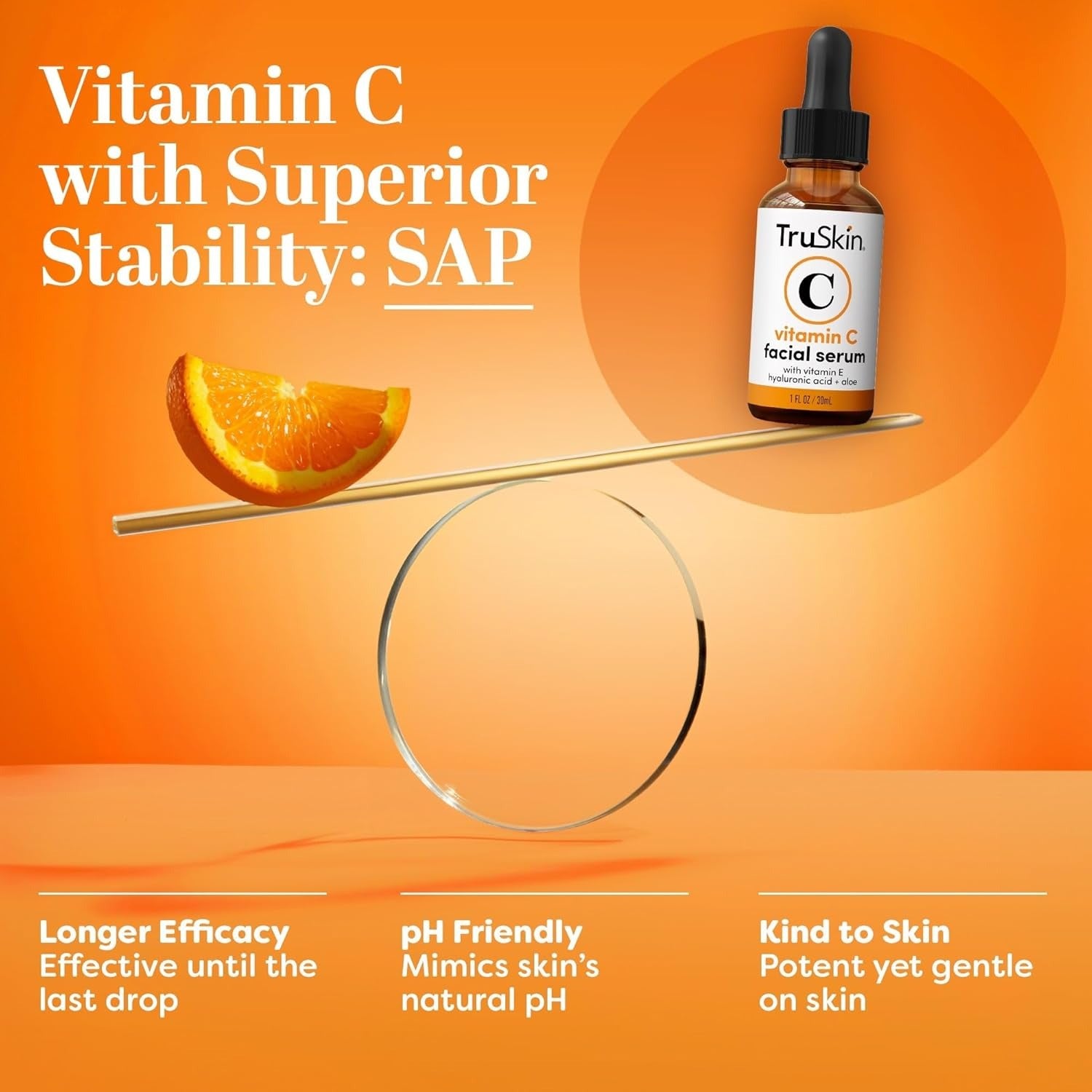 TruSkin Vitamin C Serum For Face – Anti Aging Face Serum with Vitamin C, Hyaluro Bnic Acid, Vitamin E