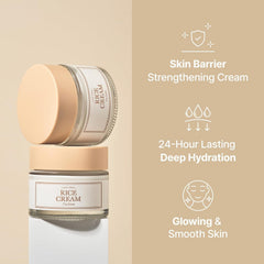 I'm from Rice Cream 1.76 Ounce, Rice Bran Essence with Ceramide, Glowing Look, Improves Moisture Skin Barrier