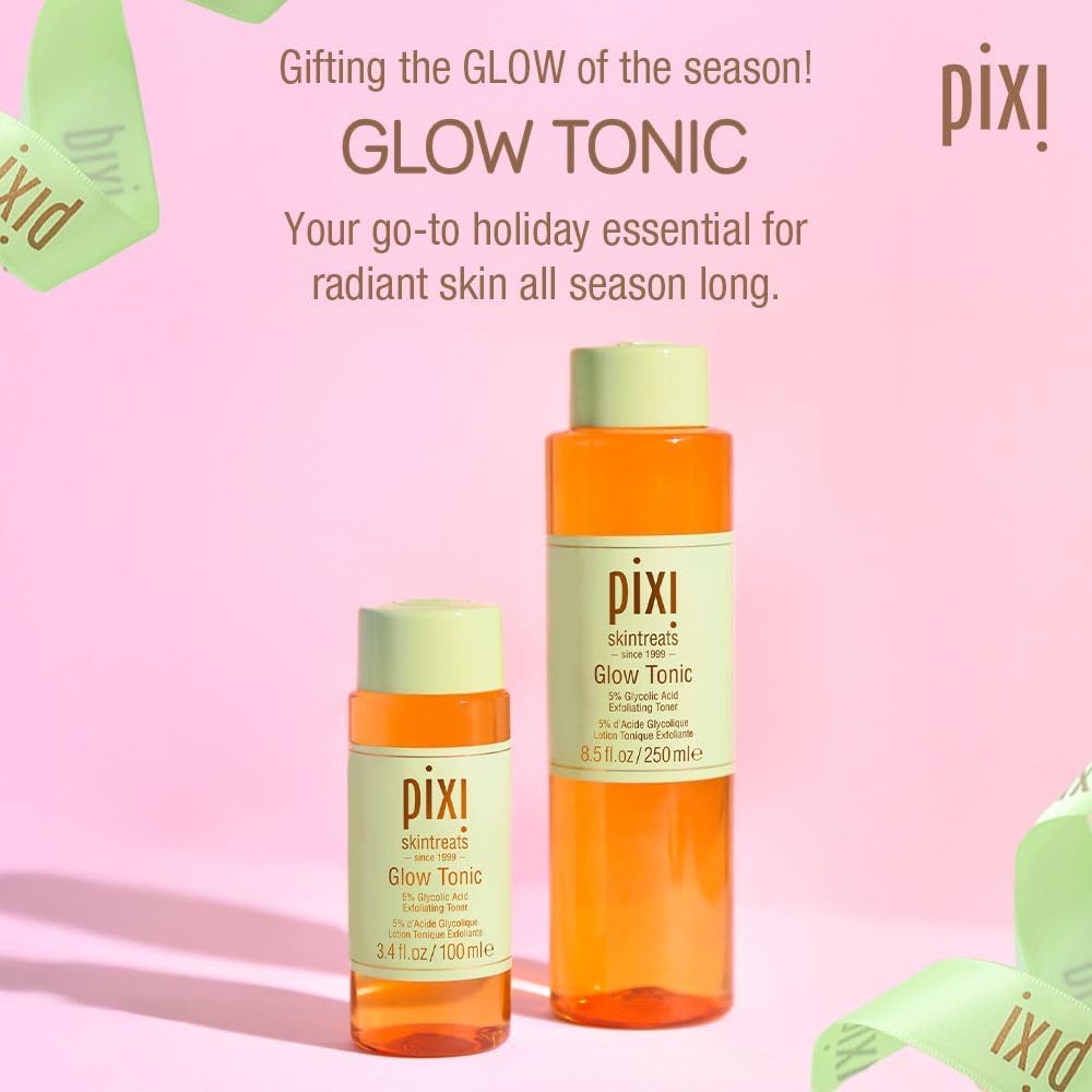 Pixi Glow Tonic Balancing Face Toner Glycolic Acid for Radiant Skin and Daily Brightening (8.5 fl oz / 250 ml) Visit the Pixi Store