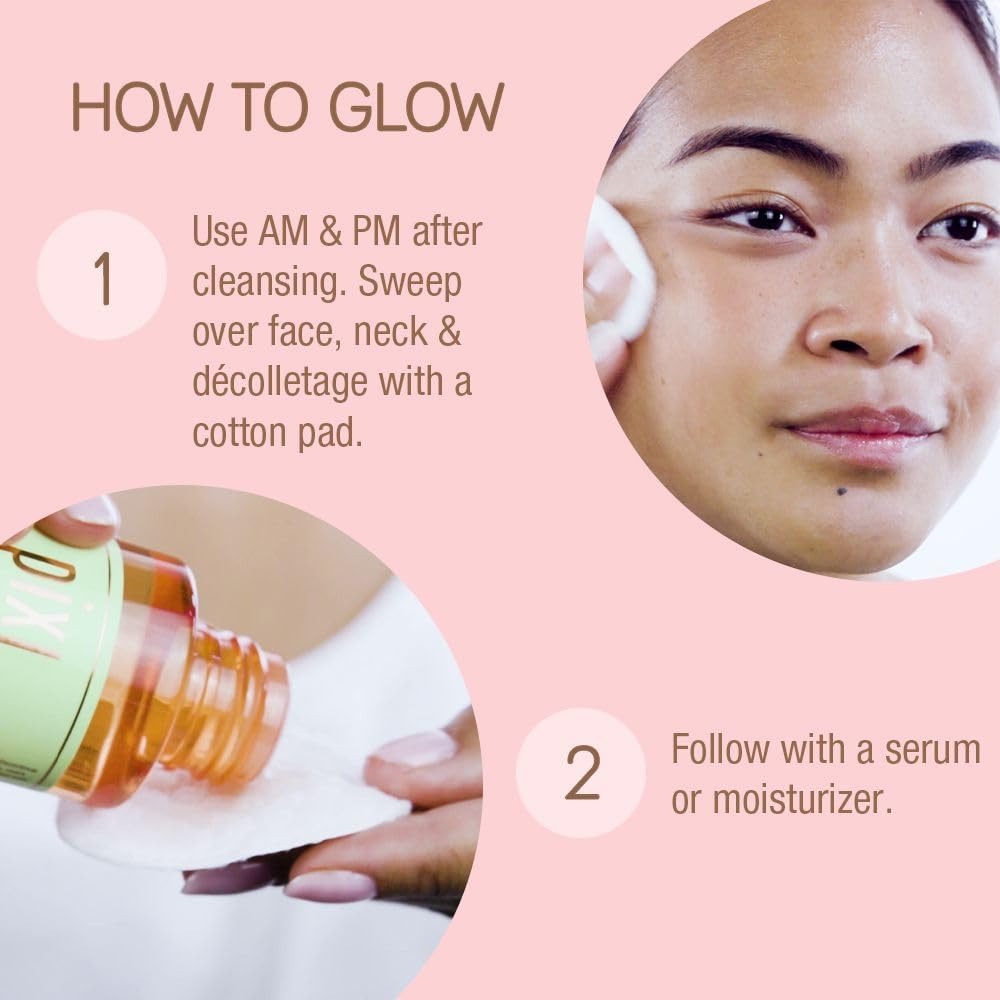 Pixi Glow Tonic Balancing Face Toner Glycolic Acid for Radiant Skin and Daily Brightening (8.5 fl oz / 250 ml) Visit the Pixi Store