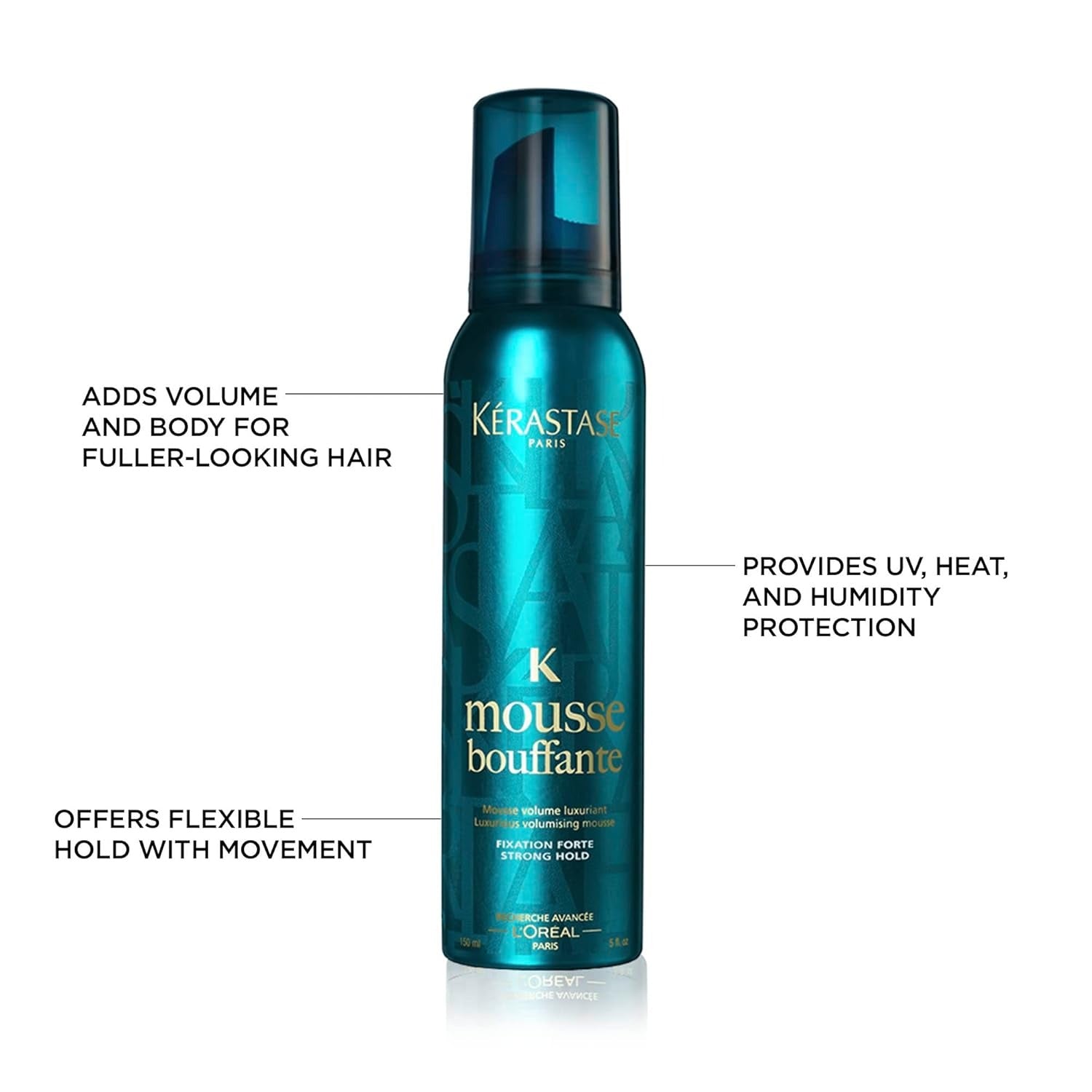 Kerastase Mousse Bouffante Luxurious Volumising Strong Hold Mousse,150 ml