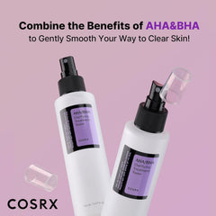 COSRX AHA/BHA Treatment Toner 5.07 fl.oz/ 150ml, Facial Exfoliating Spray for Whiteheads, Pores, & Uneven Skin, Korean Toner, Korean Skin Care, Stocking Stuffers, Gifts for Women, Holiday Gifts Visit the COSRX Store