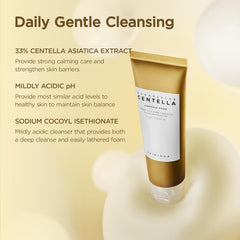 SKIN1004 Madagascar Centmpoule ella AFoam, Korean Face Cleanser & Makeup Remover with Centella Asiatica