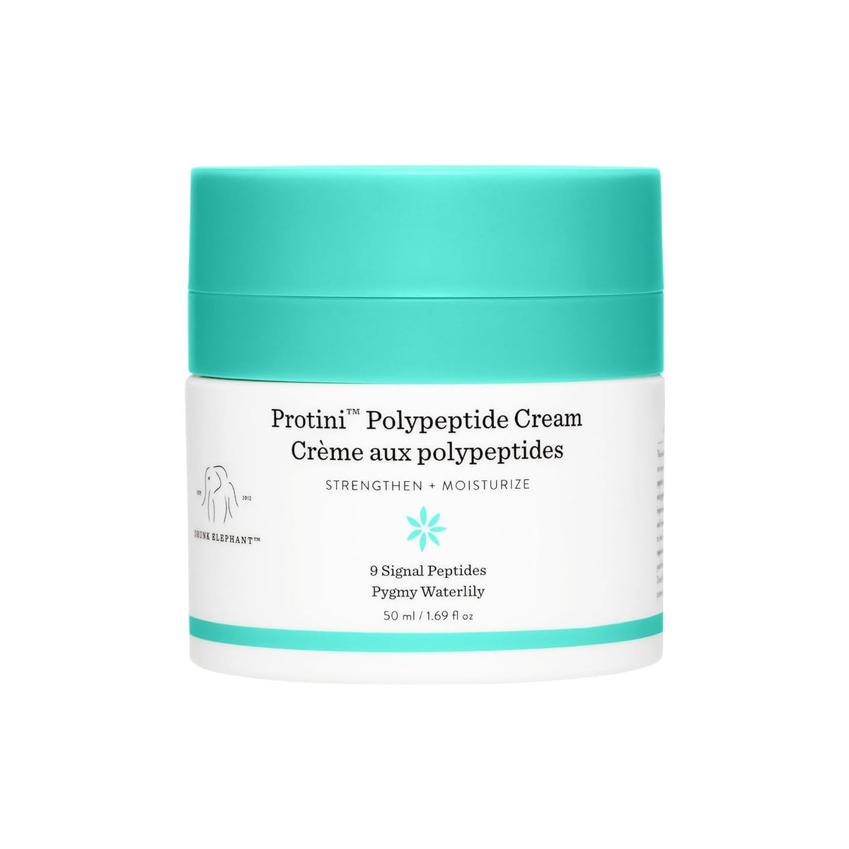 Drunk Elephant Protini Polypeptide Cream - Firming Moisturizer - Clean Clinical Skincare - Cruelty-Free - Dermatologist-Tested - Free of Essential Oils, Silicones, and Fragrance
