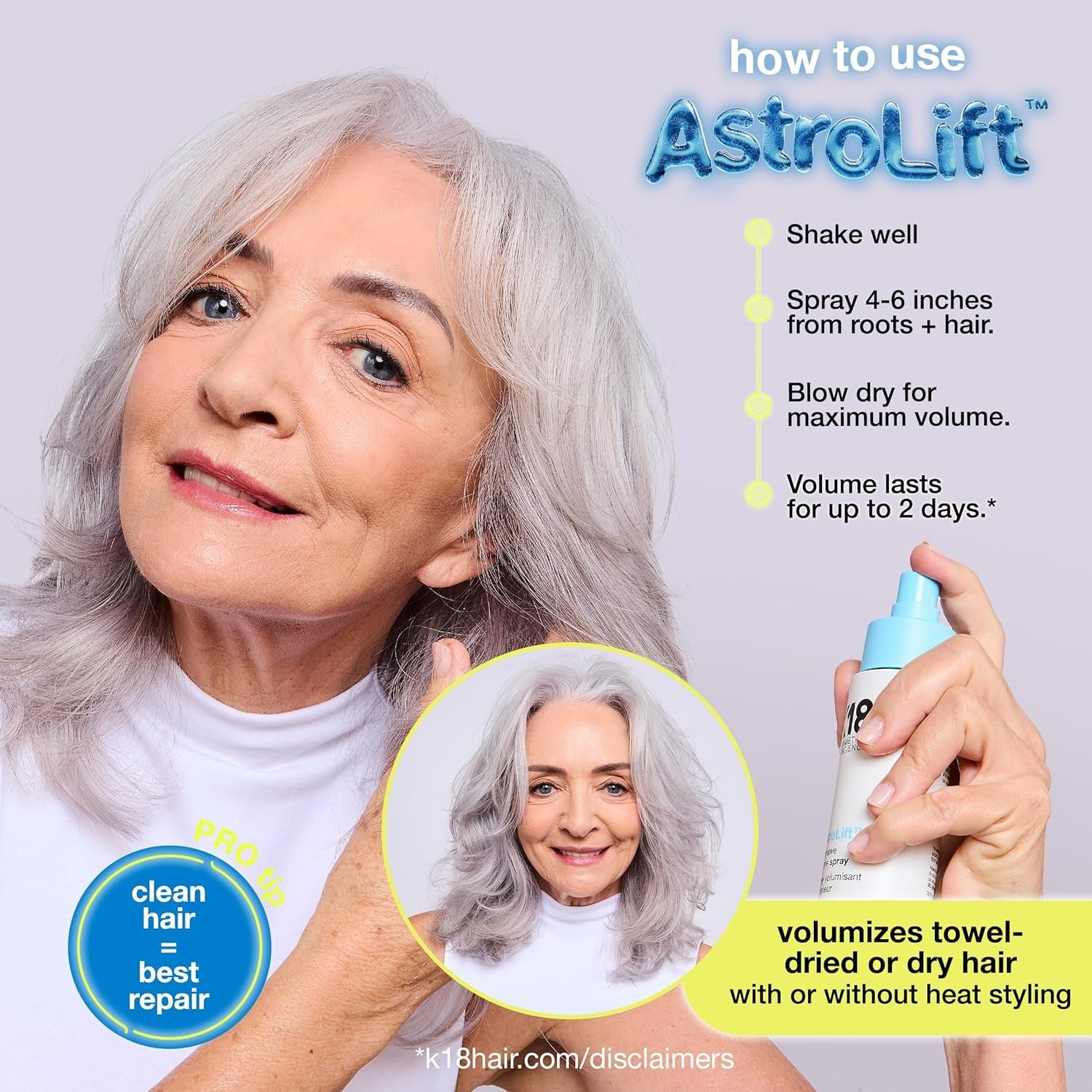 K18 AstroLift™ Reparative Volume Spray