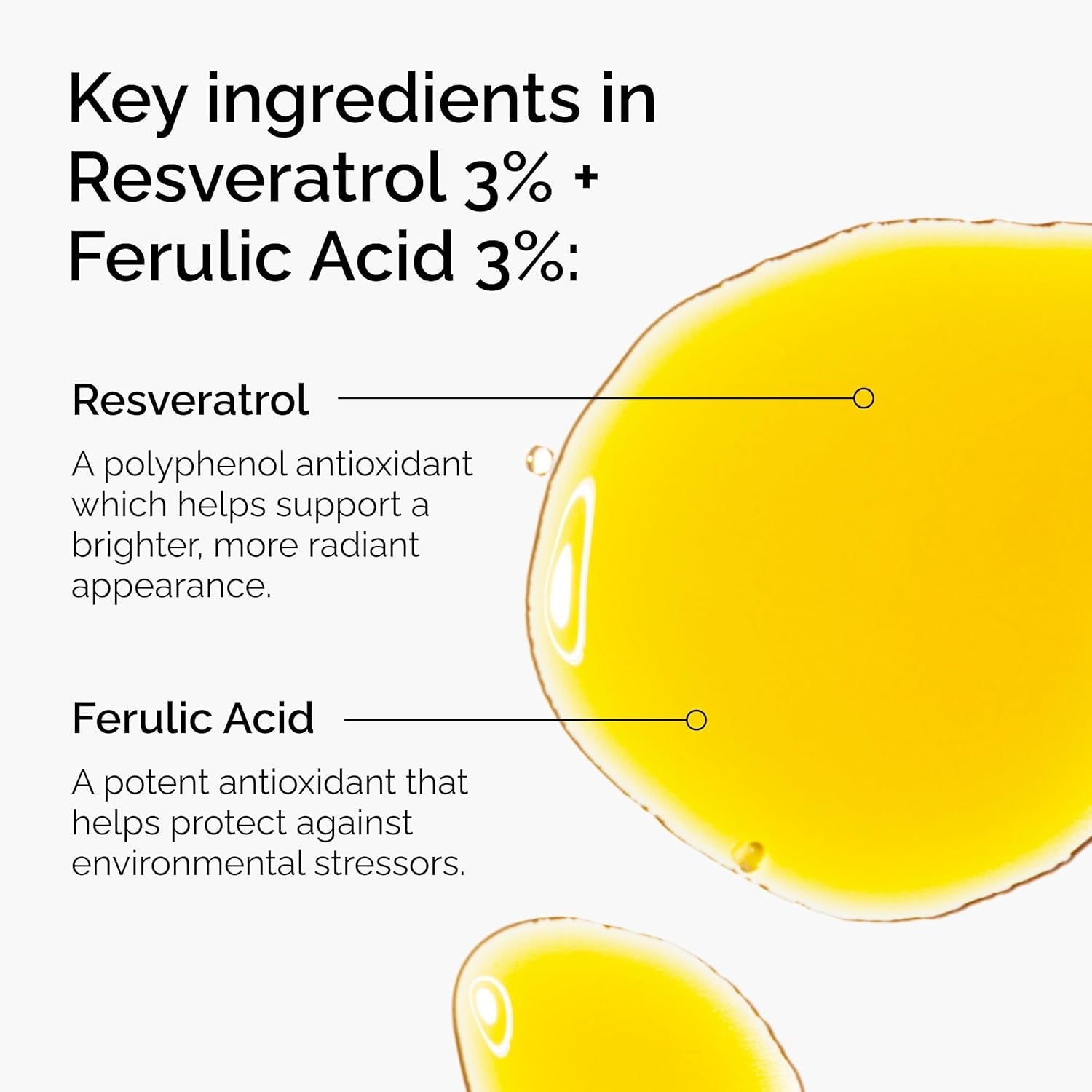 The Ordinary Resveratrol 3% + Ferulic Acid 3%, Antioxidant Serum for Anti-Aging
