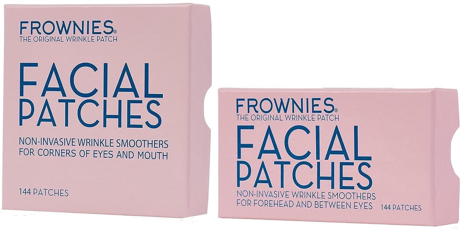 Bundle-2 Items: Frownies Forehead & Between Eyes (144 Patches) + Frownies Corners Of Eyes And Mouth (144 Patches) Combo Pack