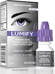 LUMIFY Eye Drops for Red Eyes, Redness Reliever for Brighter Looking Eyes