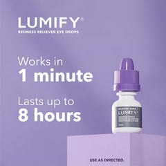 LUMIFY Eye Drops for Red Eyes, Redness Reliever for Brighter Looking Eyes