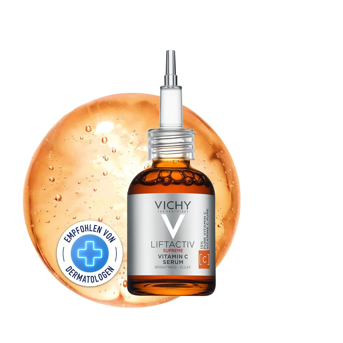 Vichy LiftActiv Vitamin C Serum For Face, Brightening Serum With Pure Vitamin C + Hyaluronic Acid + Vitamin E
