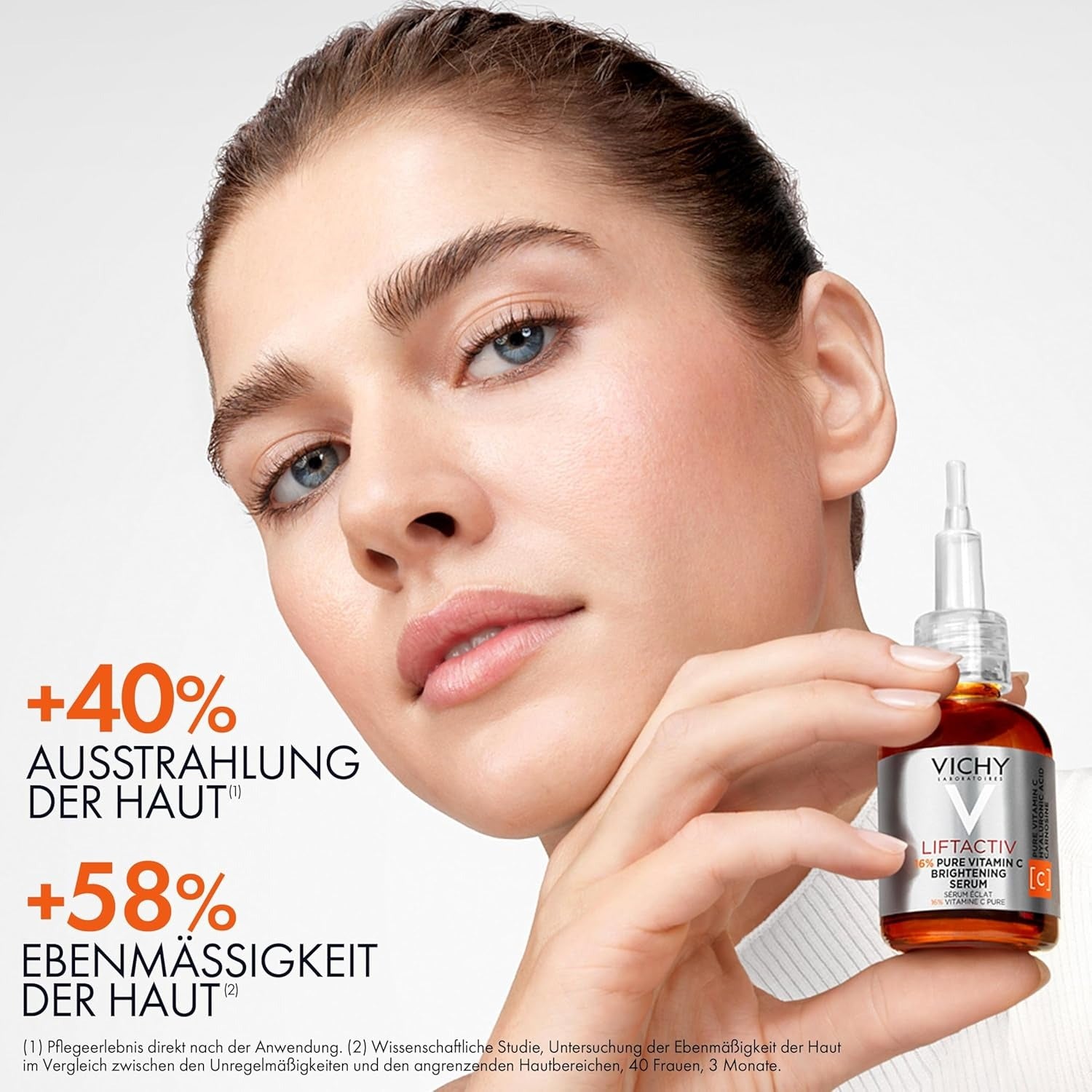 Vichy LiftActiv Vitamin C Serum For Face, Brightening Serum With Pure Vitamin C + Hyaluronic Acid + Vitamin E