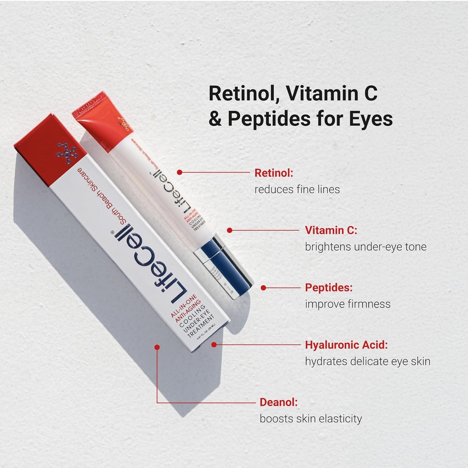 LifeCell All-in-One Eye Treatment – Anti-Aging Under Eye Cream for Puffiness, Dark Circles & Wrinkles